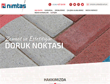 Tablet Screenshot of nimtas.com.tr